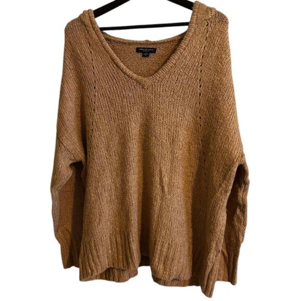 AE American Eagle Dramatic Oversized Hooded Boxy Fit Sweater Size S fits XL
